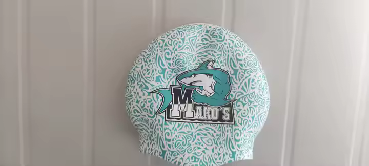 Racing swim caps