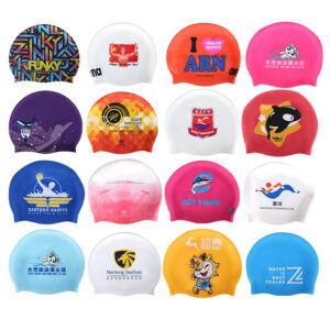 Customrzied seemless swim caps